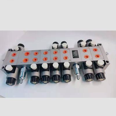 টেকসই 24V 6 ব্যাংক হাইড্রোলিক ভালভ Manifolds জন্য Solenoid ভালভ ইস্পাত ব্লক