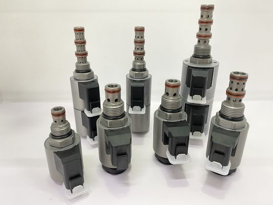 KSF08-22-0-NExcavator হাইড্রোলিক কার্টিজ Solenoid ভালভ VC12 গহ্বর গর্ত
